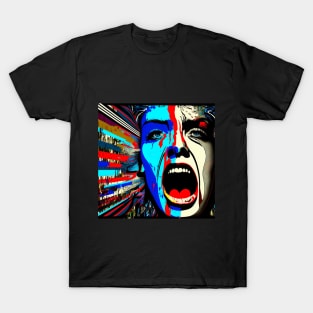 Screaming in Colour - Abstract Art T-Shirt